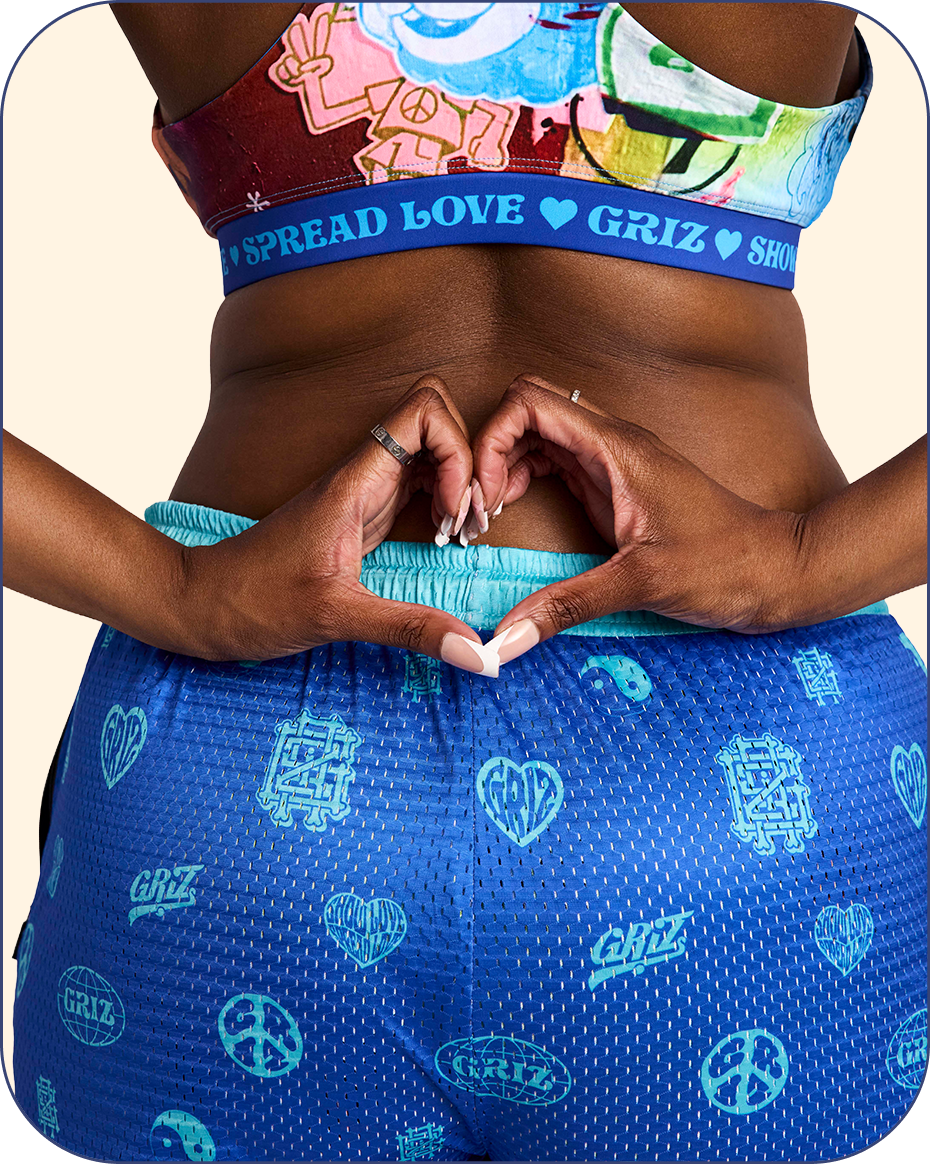 “Stay In Tune” Activewear Reversible Lounge Shorts