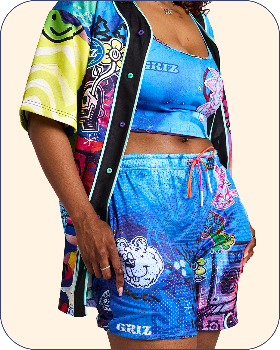 “Stay In Tune” Activewear Reversible Lounge Shorts