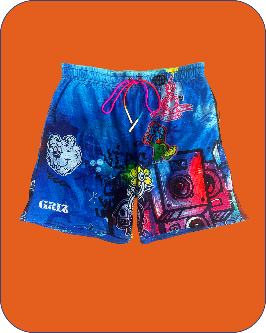 “Stay In Tune” Activewear Reversible Lounge Shorts