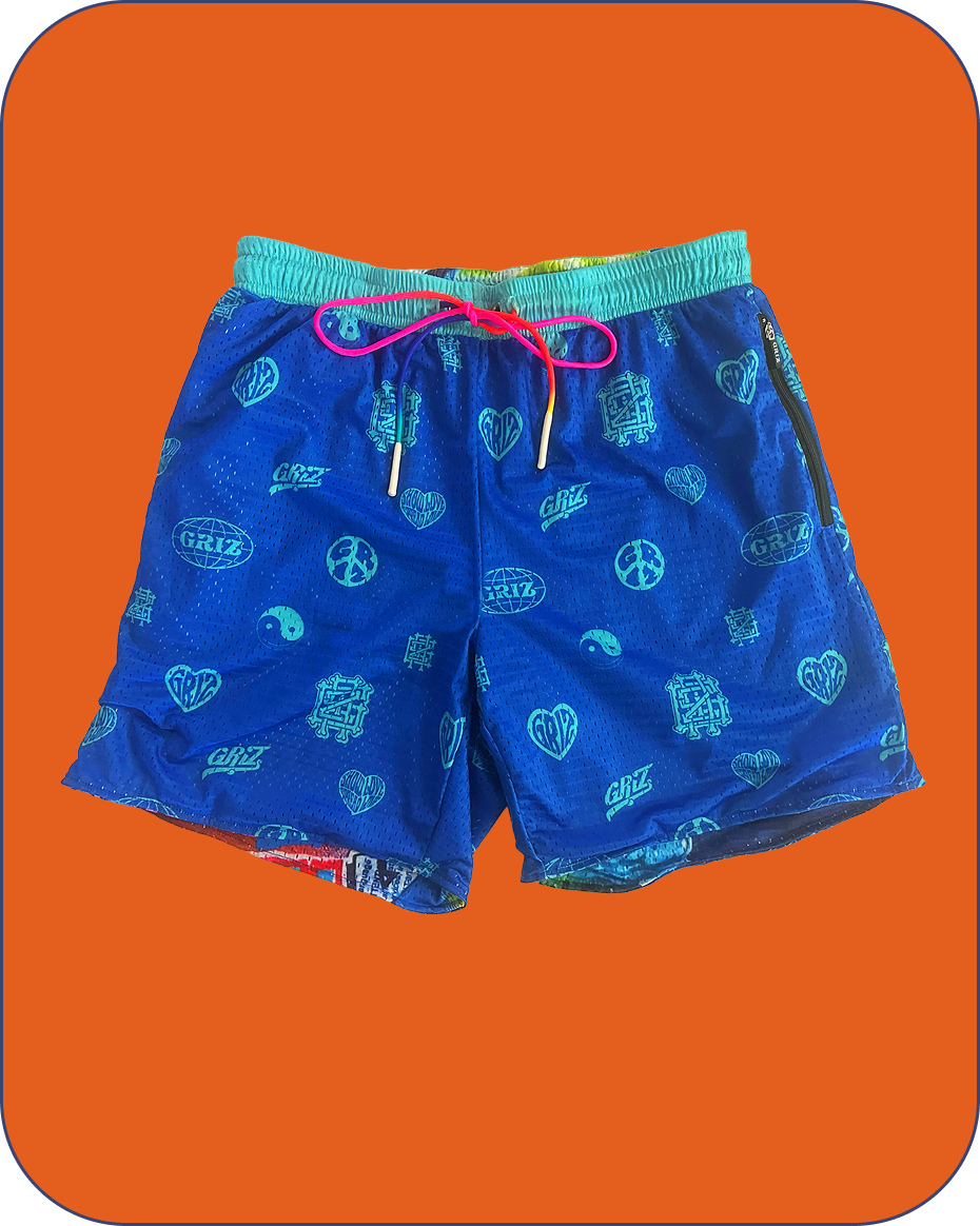 “Stay In Tune” Activewear Reversible Lounge Shorts