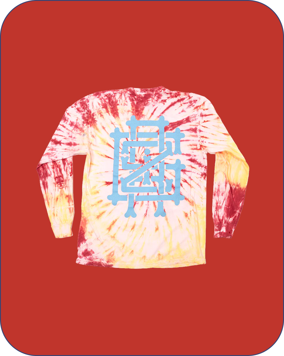 GRiZ "Me & The Homies" Long Sleeve in SummerDrink Tie Dye