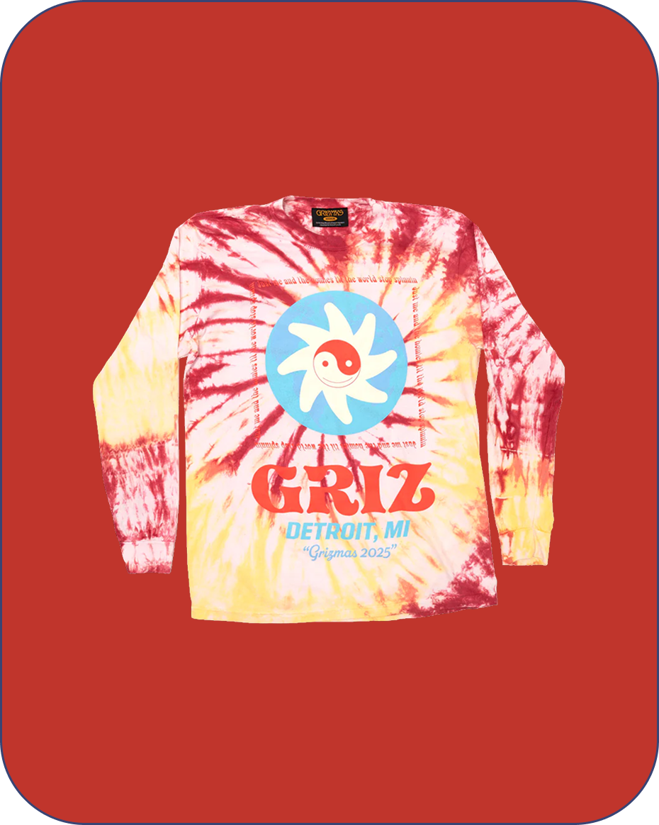 GRiZ "Me & The Homies" Long Sleeve in SummerDrink Tie Dye