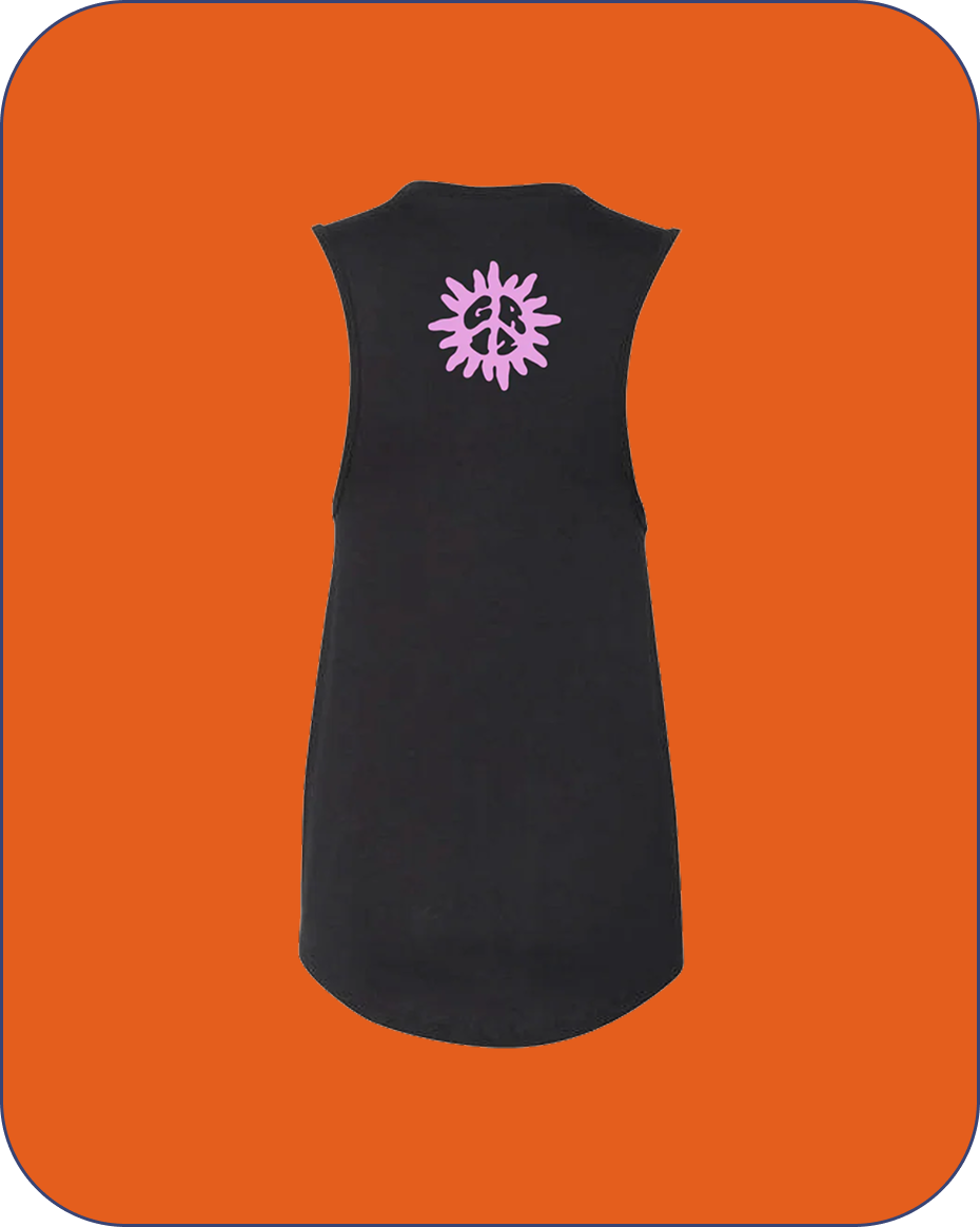 Souls Made of Stars Women's Sleeveless Top in Black