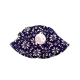 GRiZ X Grassroots Reversibel Polar Fleece Bucket Hat in Blackberry