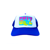 GRiZ Block Print Trucker Hat in Navy