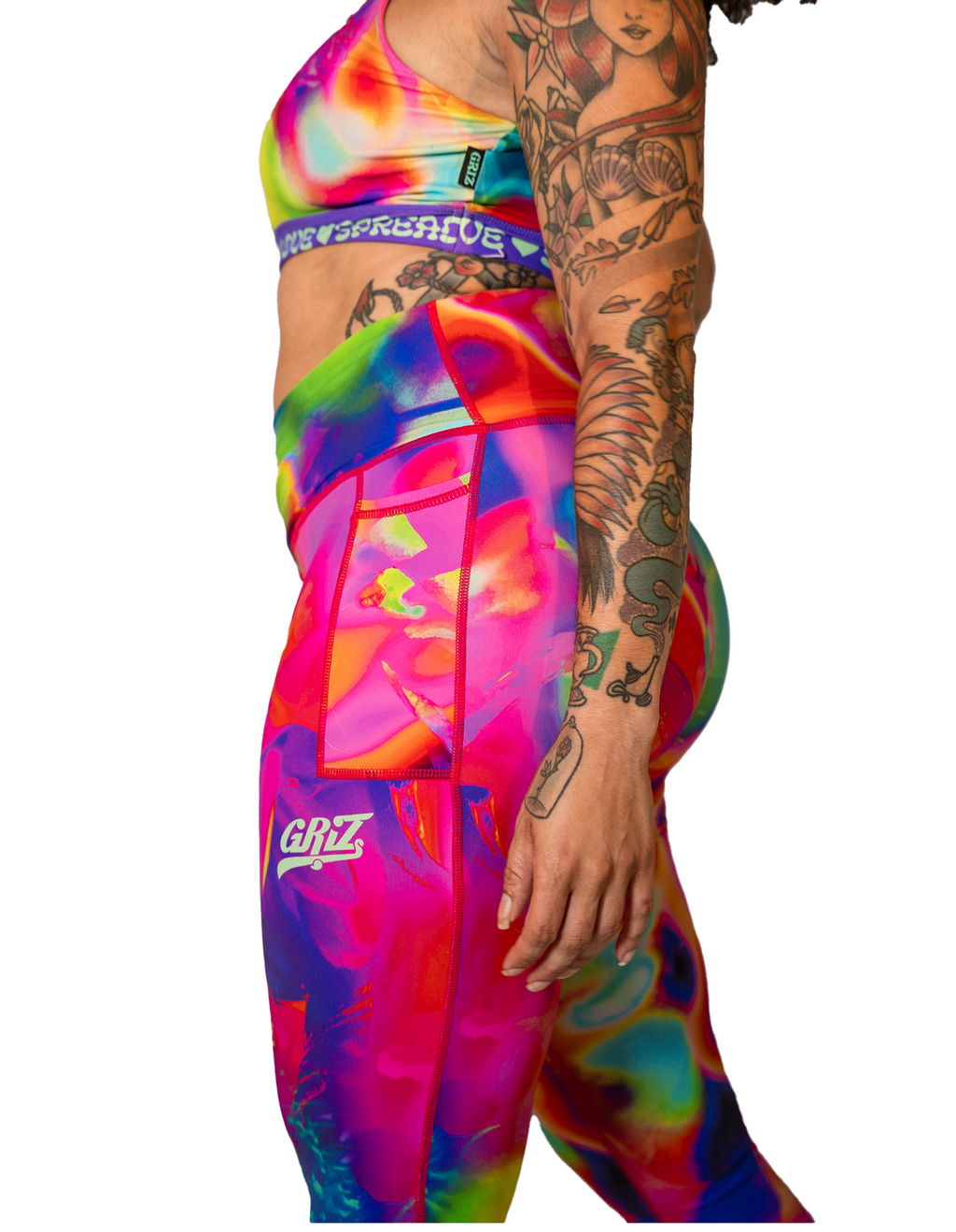 GRiZ Infra Rad Activewear Crossover Waist Leggings