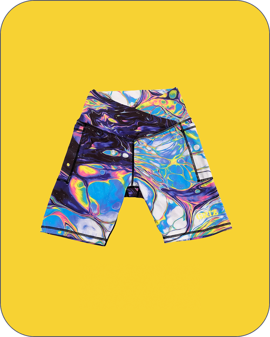 Summer Nova Activewear Crossover Waist Bike Shorts