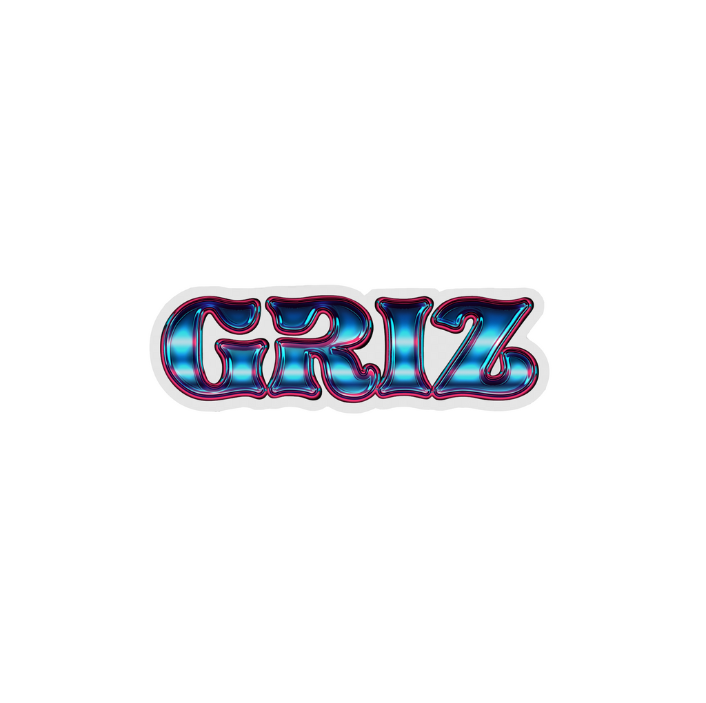 GRiZ Chrome Clear Sticker