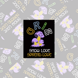 GRiZ Shroom Bloom Holographic Sticker