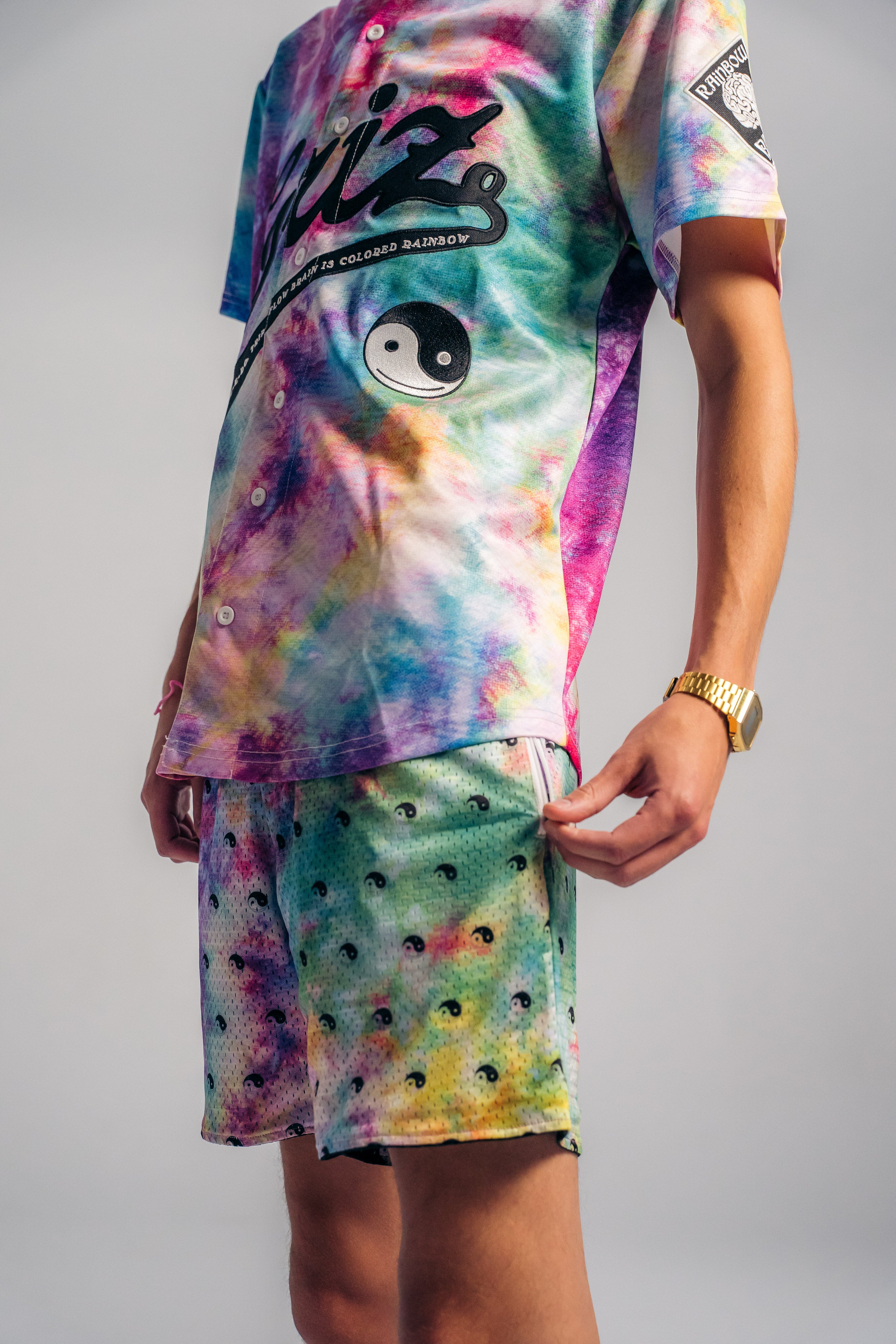 Rainbow Brain Reversible Lounge Shorts