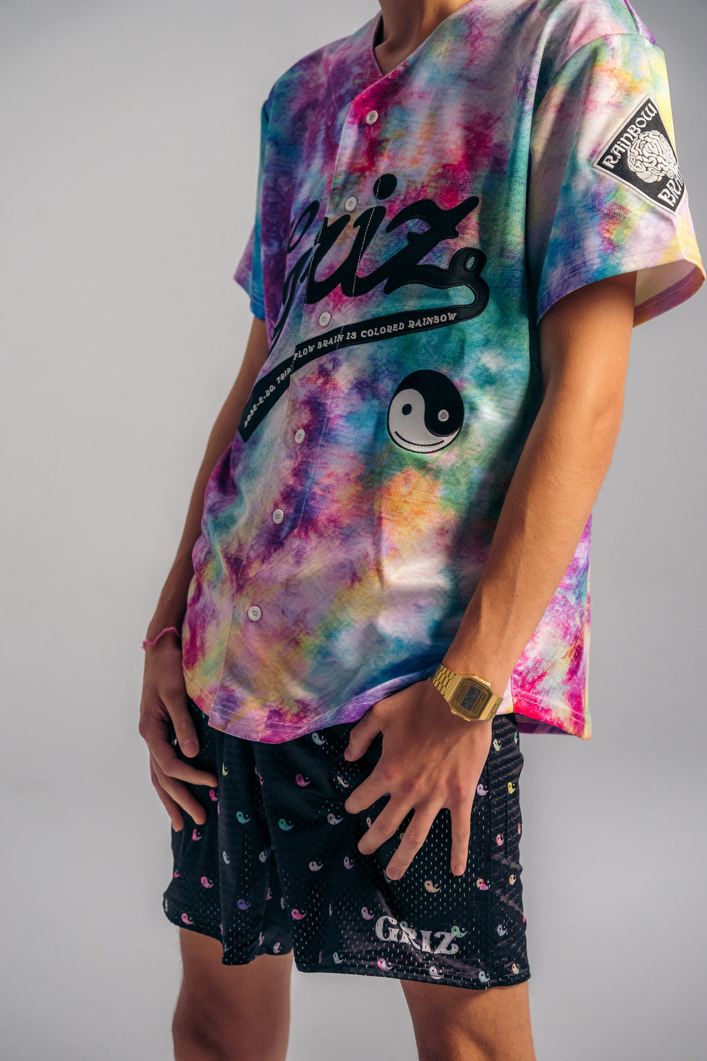 Rainbow Brain Reversible Lounge Shorts