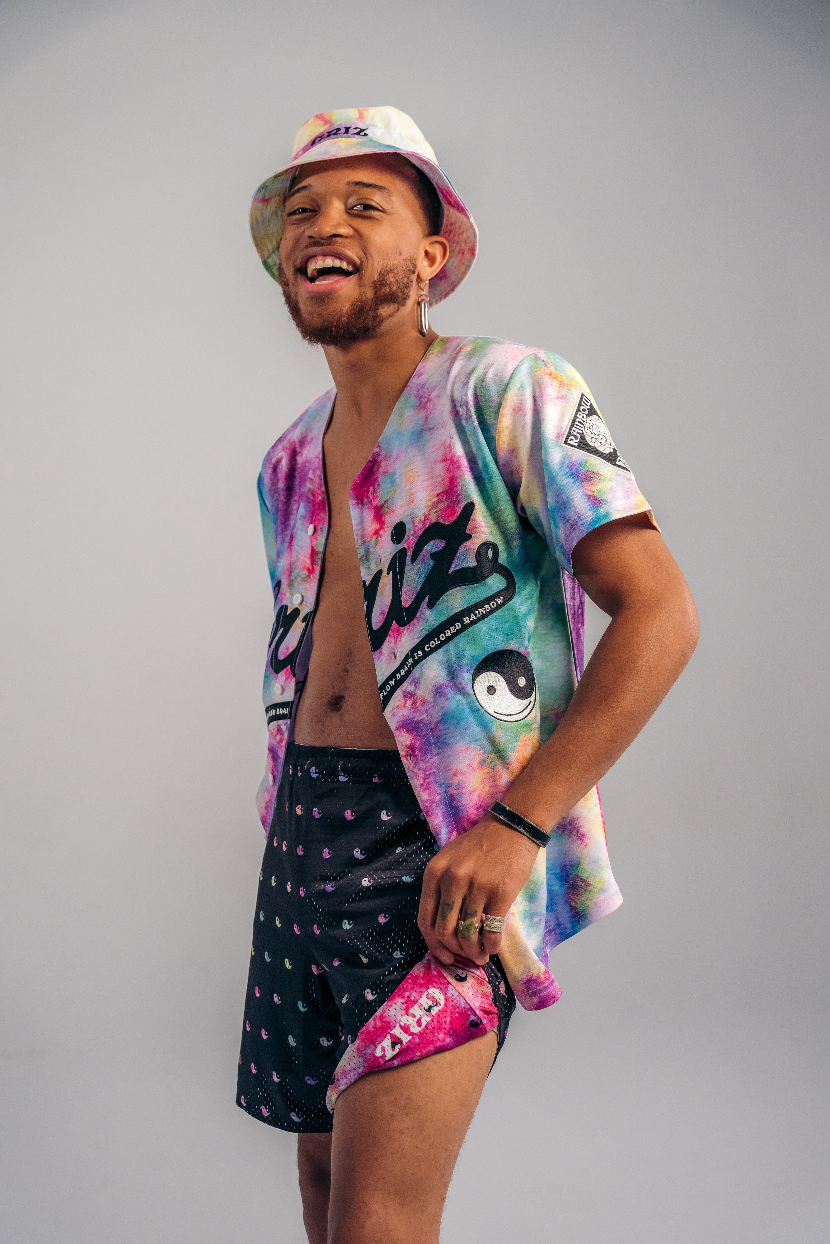 Rainbow Brain Reversible Lounge Shorts