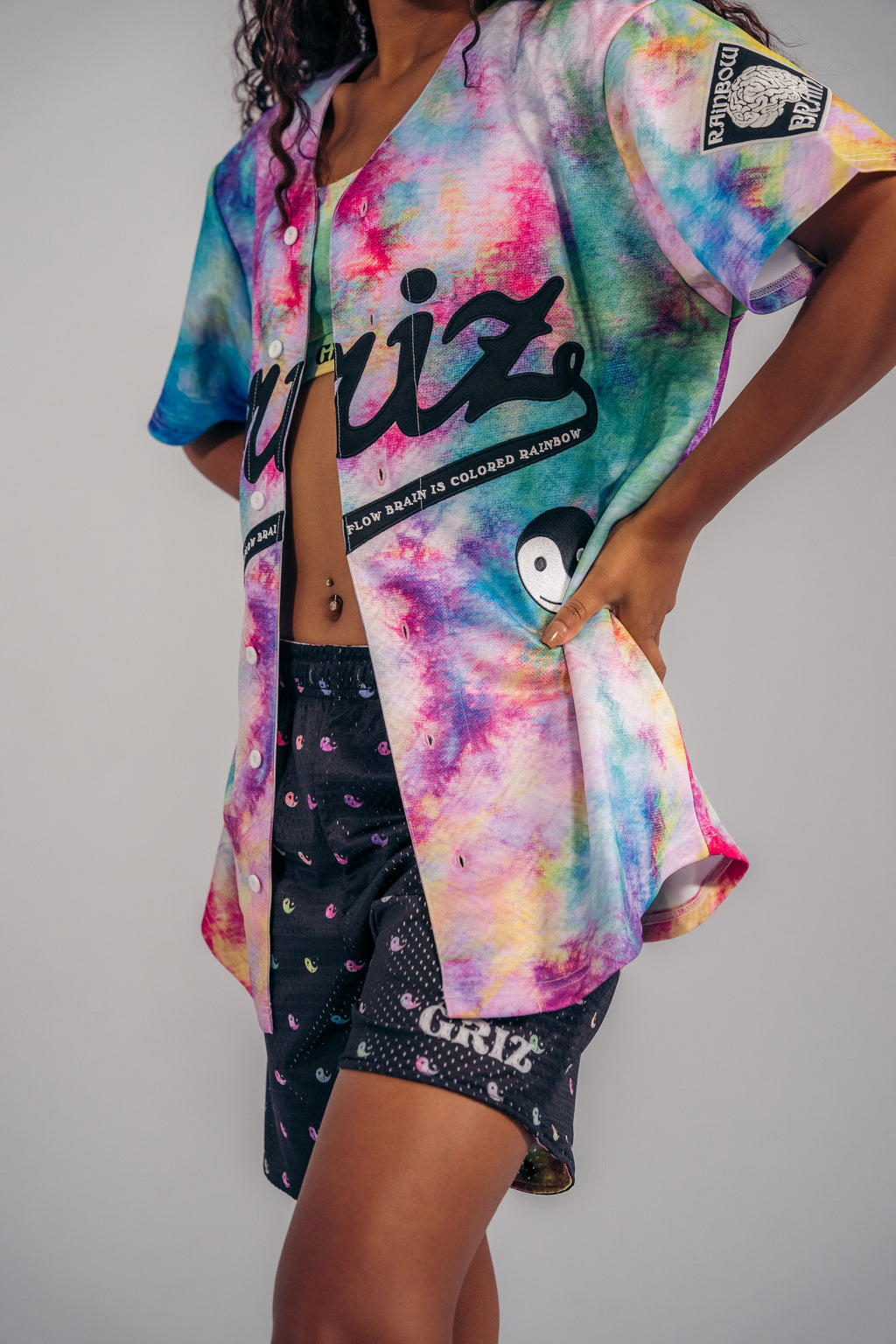 Rainbow Brain Reversible Lounge Shorts