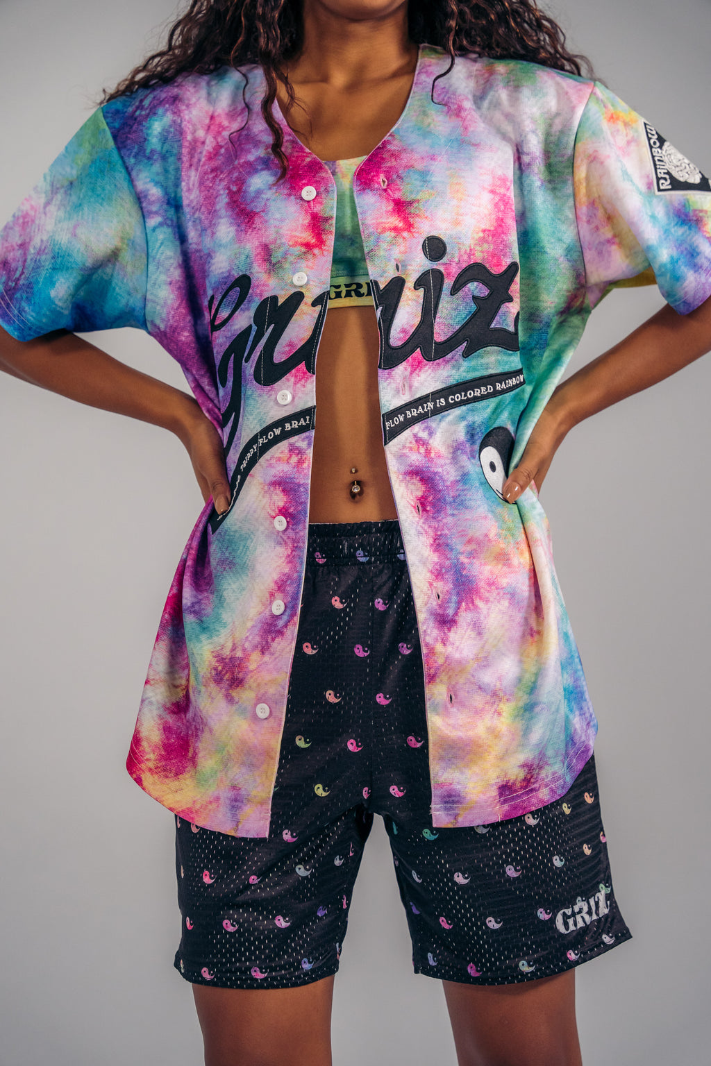 Rainbow Brain Reversible Lounge Shorts