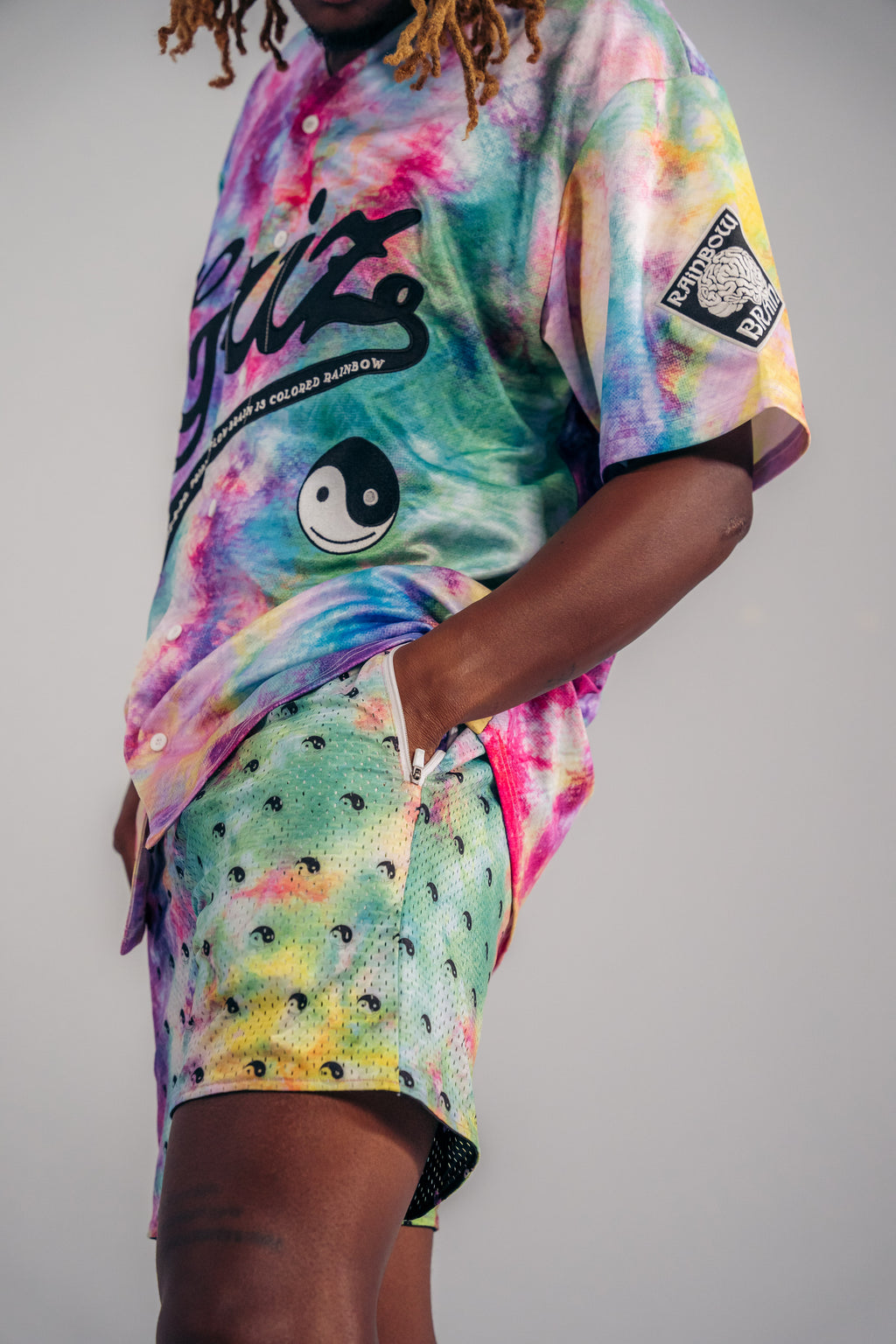 Rainbow Brain Reversible Lounge Shorts