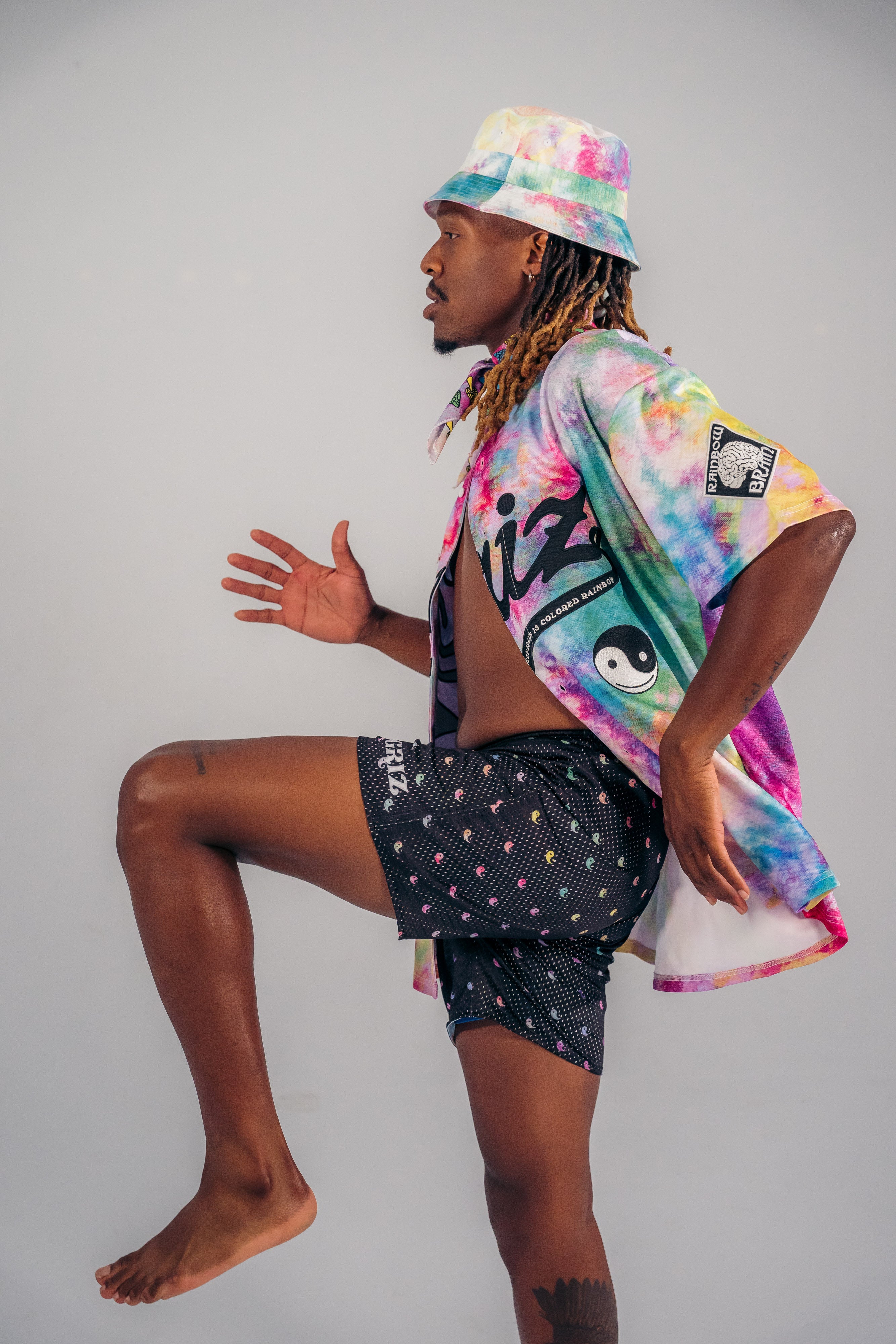 Rainbow Brain Reversible Lounge Shorts