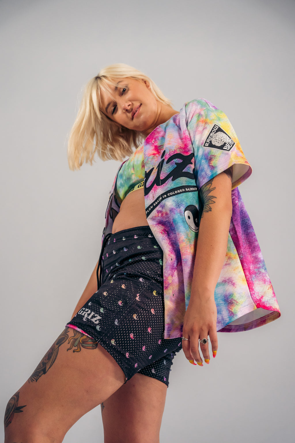 Rainbow Brain Reversible Lounge Shorts