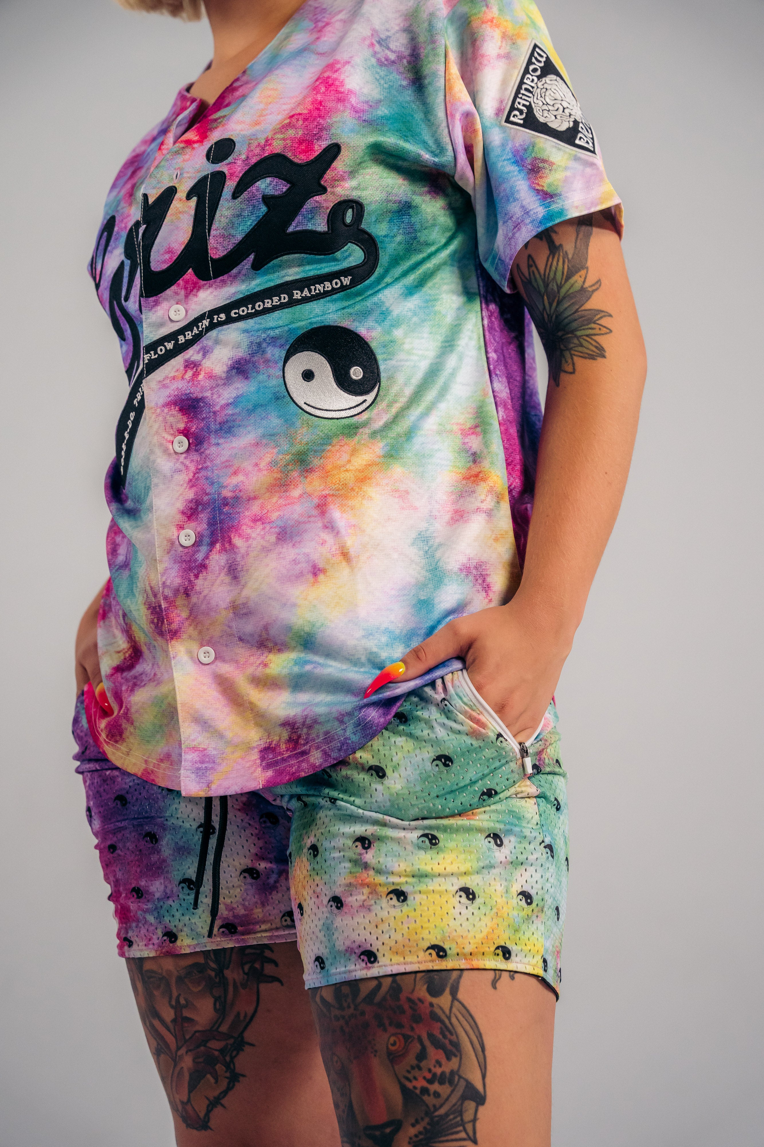 Rainbow Brain Reversible Lounge Shorts