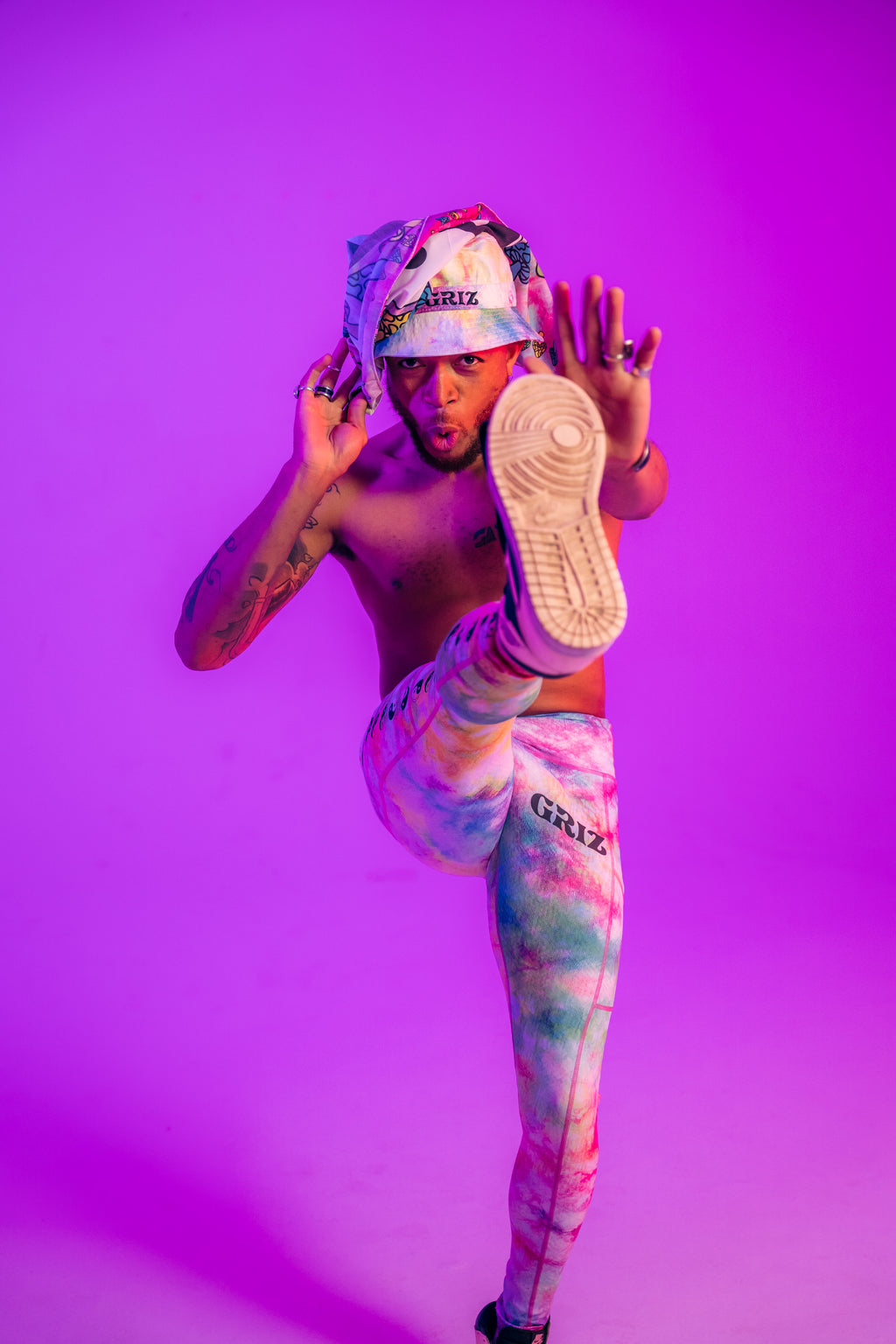 Rainbow Brain High Waisted Leggings