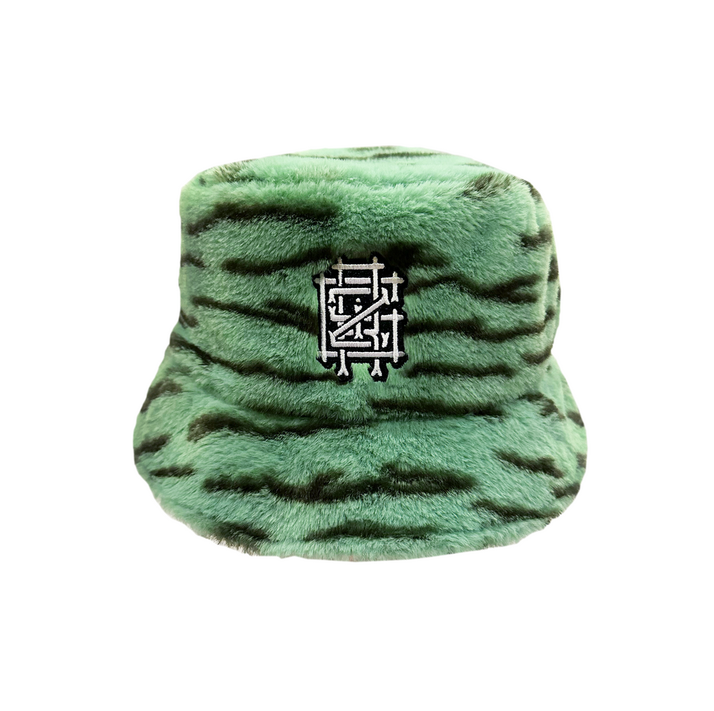 GRiZ x Grassroots CheetahSorbet Reversible Fuzzy Bucket Hat