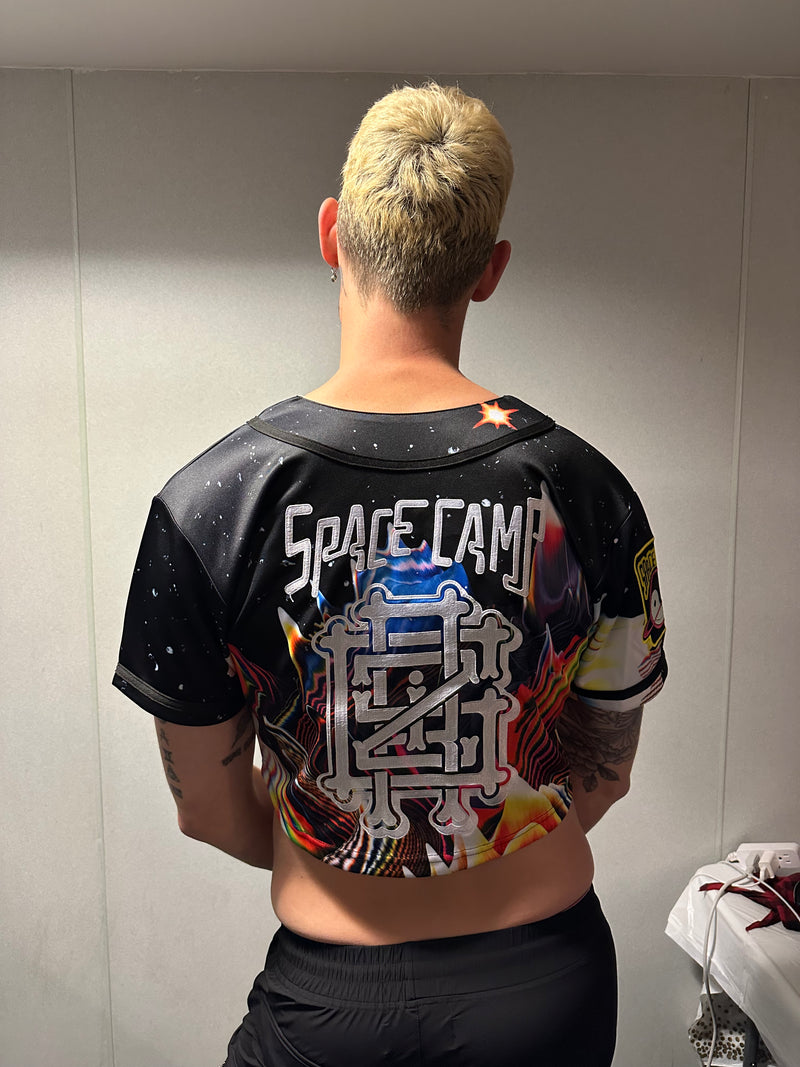 Space Camp II Cropped Baseball Jersey