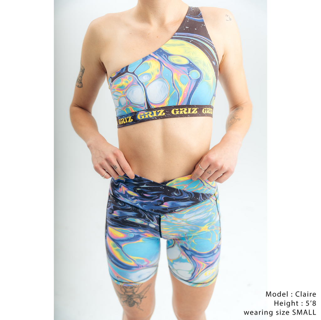 Summer Nova Activewear Crossover Waist Bike Shorts