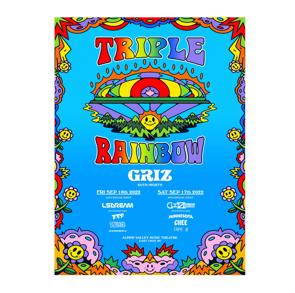 Triple Rainbow 18 x 24 LE Event Poster 2022