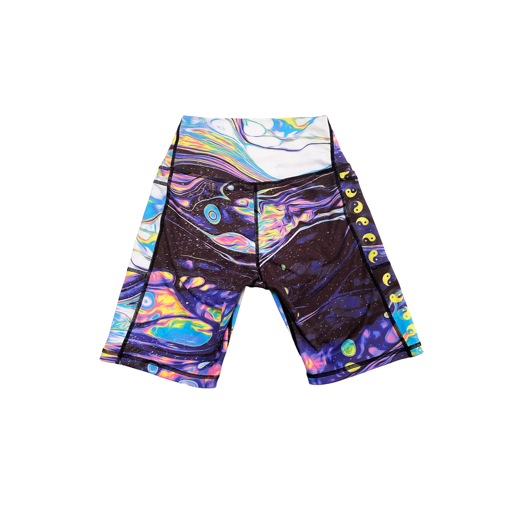 Summer Nova Activewear Crossover Waist Bike Shorts