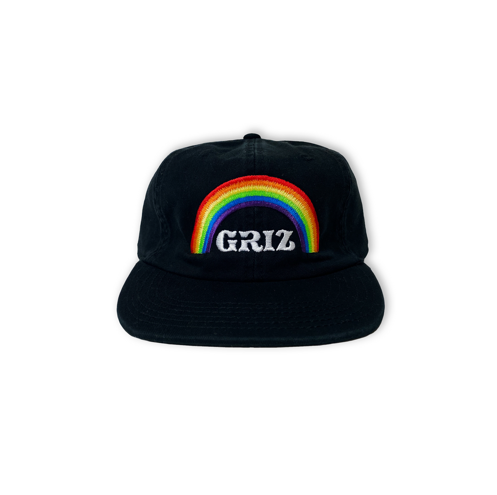 GRiZ Essentials Rainbow Hat in Black