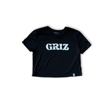 GRiZ Essentials Logo Crop Tee in Black