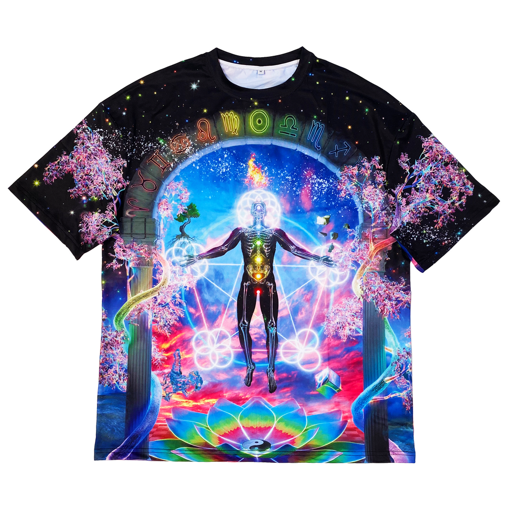 Rainbow Brain All-Over-Print Album T-shirt
